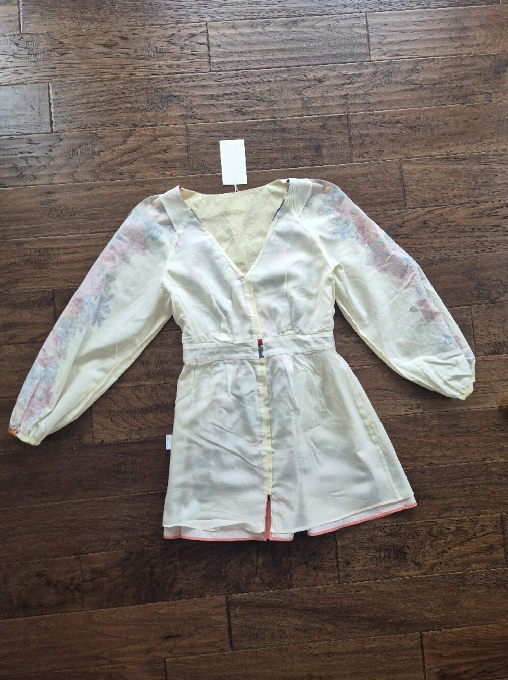 *NWT* [Sezane] Amore Dress In Maxi Roses, Size US 40/8, Part Linen - Picture 9 of 12